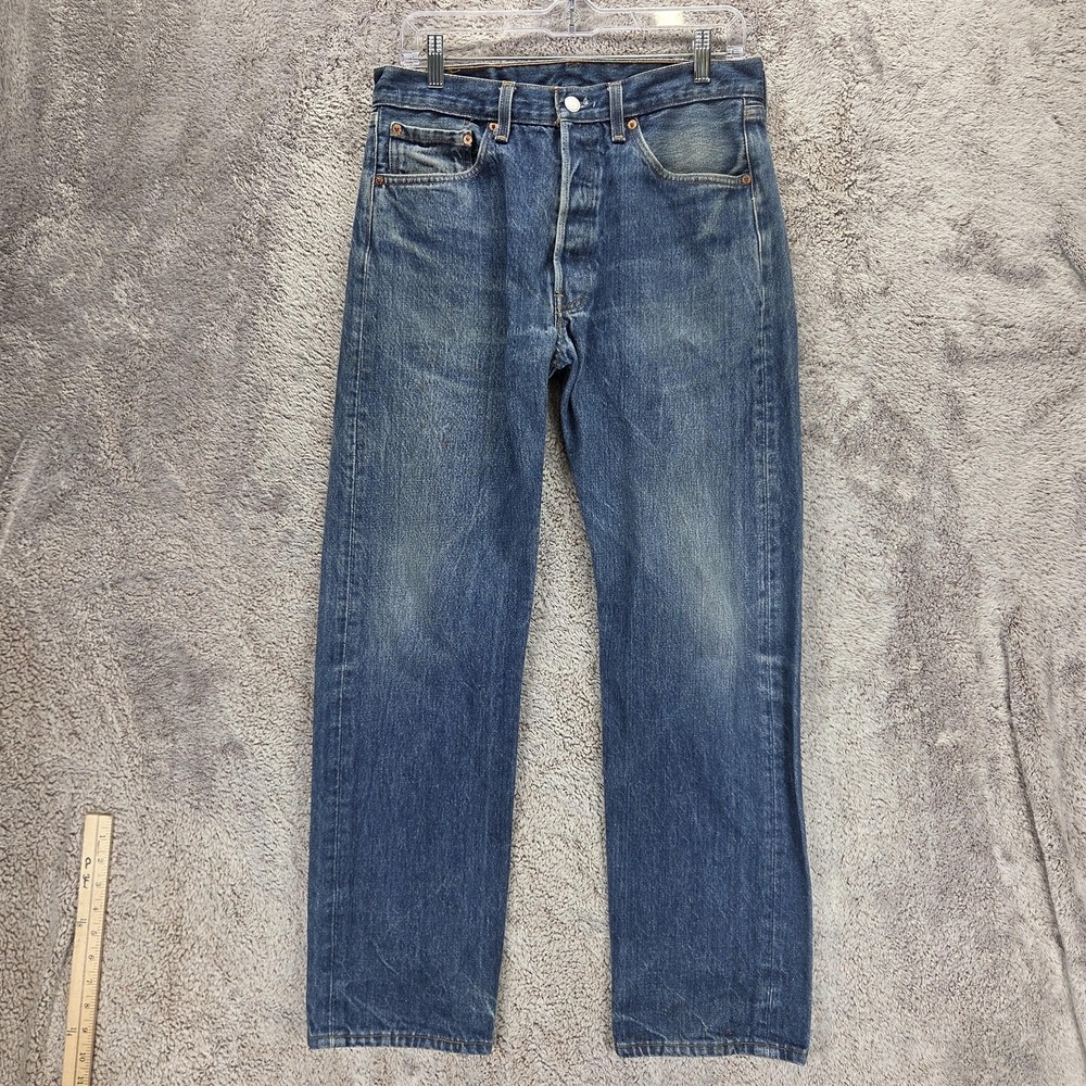 Vintage Levis 501XX Jeans Womens Blue Medium Wash Straight USA 90s Fits 30x30